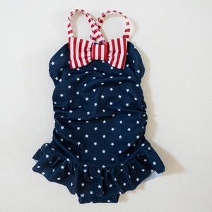 Gymboree Stars and Strips Patriotic Swim Suit